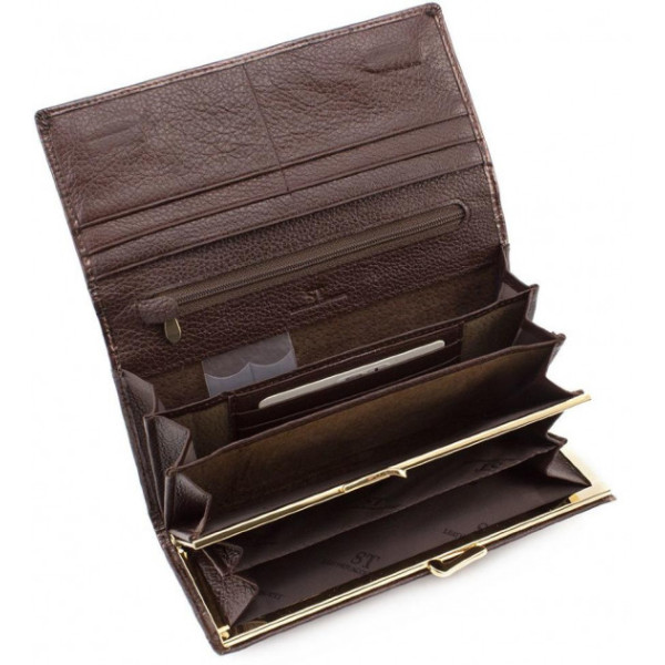 Женский кошелек из натуральной кожи ST Leather (S6001A) 98254 Коричневый