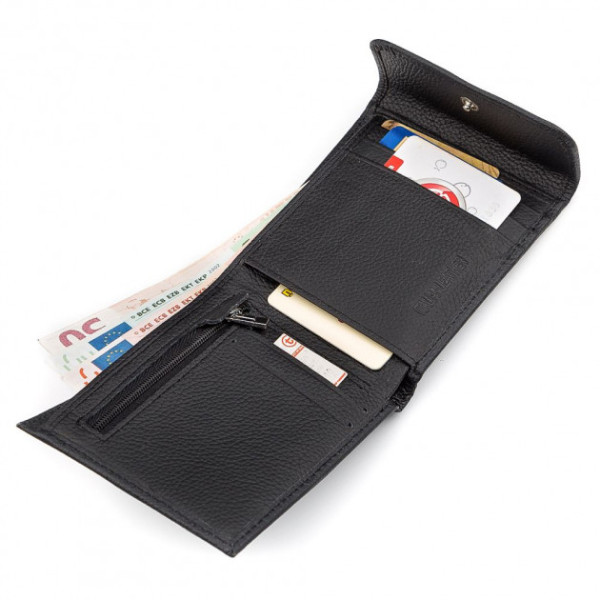 Кошелек из натуральной кожи ST Leather (ST155) 98387 Черный