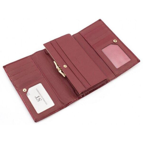 Женский кожаный кошелек ST Leather (S8001A) 98277 Красный