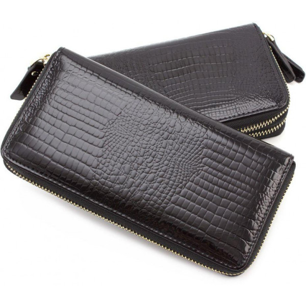 Жіночий гаманець з натуральної шкіри ST Leather (S4001A) 98234 Чорний