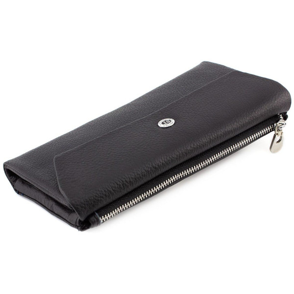 Клатч- гаманець шкіряний ST Leather (ST42) 98486 Чорний