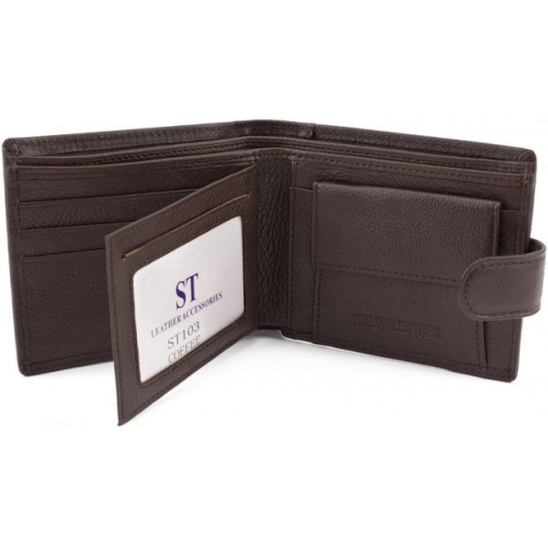 Мужской кожаный кошелек ST Leather (ST103) 98304 Коричневый