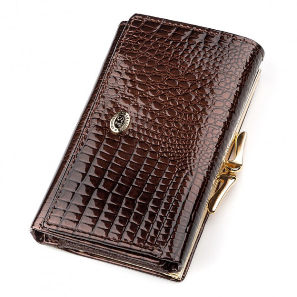 Гаманець жіночий зі шкіри ST Leather (S1201A) 98214 Коричневий