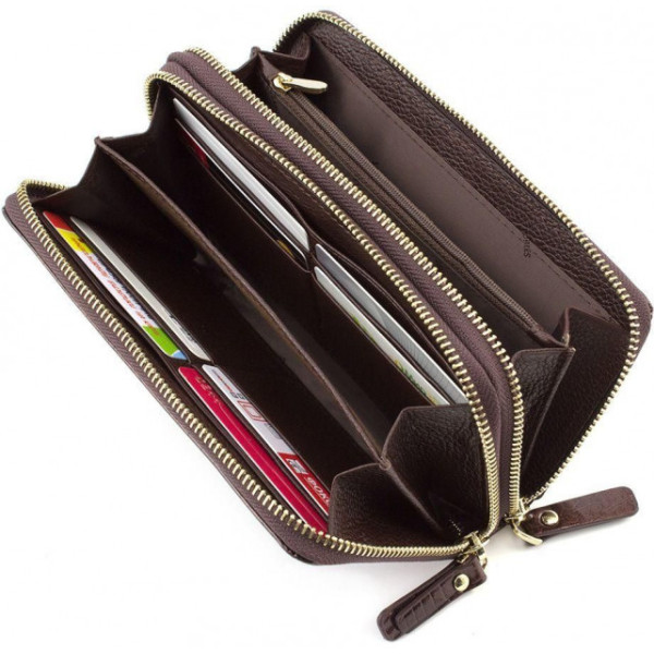 Женский кошелек из натуральной кожи ST Leather (S5001A) 98249 Коричневый