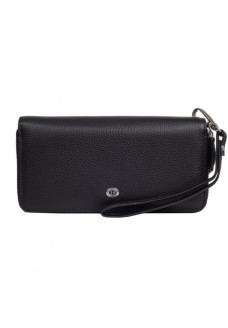 Клатч кошелек на две молнии кожаный ST Leather (ST238-2) 98426 Черный