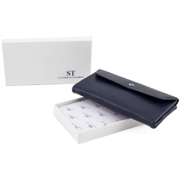 Клатч- кошелек кожаный ST Leather (ST42) 98487 Синий