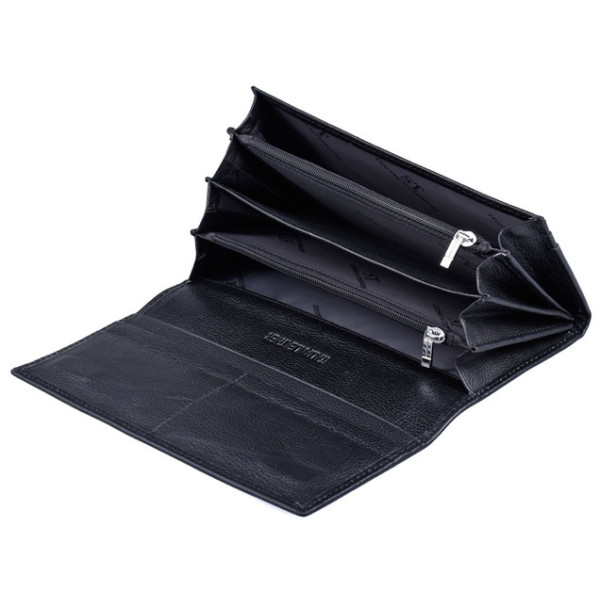 Женский кожаный кошелек на магнитах ST Leather (ST014) 98288 Черный