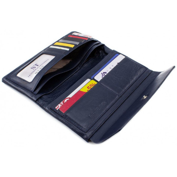 Клатч- кошелек кожаный ST Leather (ST42) 98487 Синий