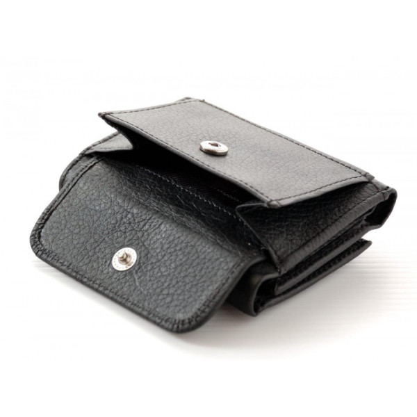 Женский кожаный кошелек складной маленький ST Leather (ST440) 98522 Черный