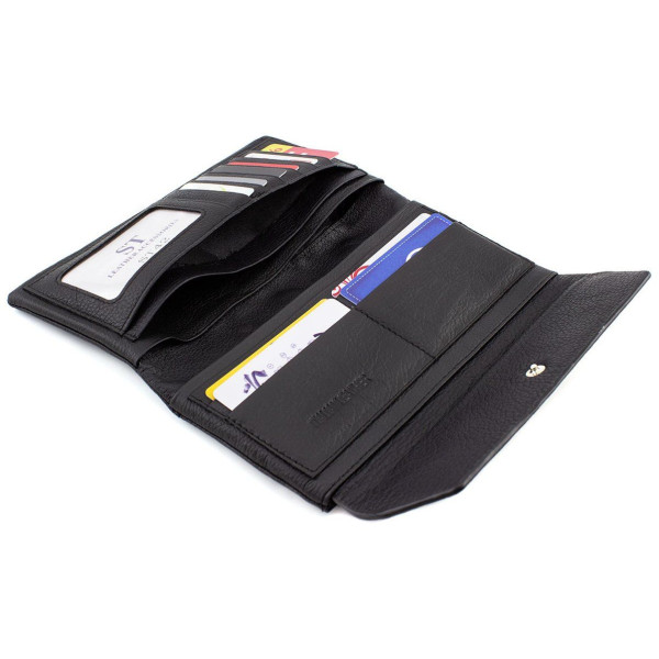 Клатч- гаманець шкіряний ST Leather (ST42) 98486 Чорний