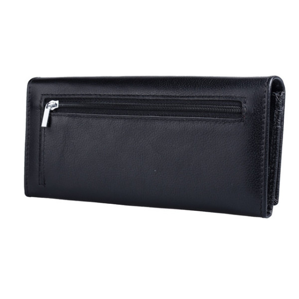 Женский кожаный кошелек на магнитах ST Leather (ST014) 98288 Черный