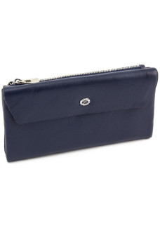 Клатч- кошелек кожаный ST Leather (ST42) 98487 Синий