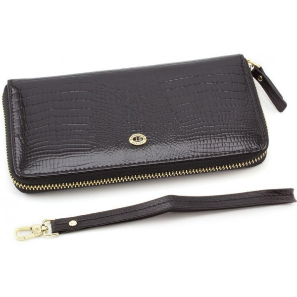 Жіночий гаманець з натуральної шкіри ST Leather (S4001A) 98234 Чорний