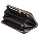 Жіночий шкіряний гаманець на блискавки ST Leather (S4001A) 98239 Чорний