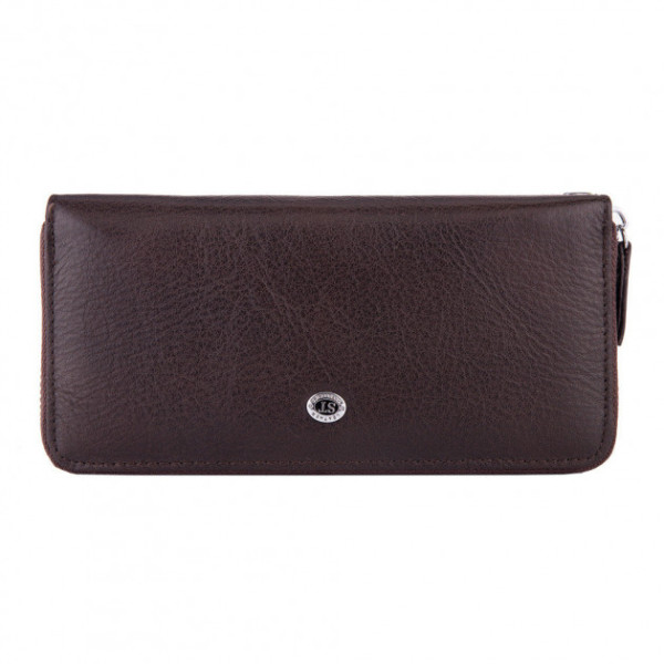 Шкіряний кошелек- клатч на блискавки ST Leather (ST238) 382023 Коричневий
