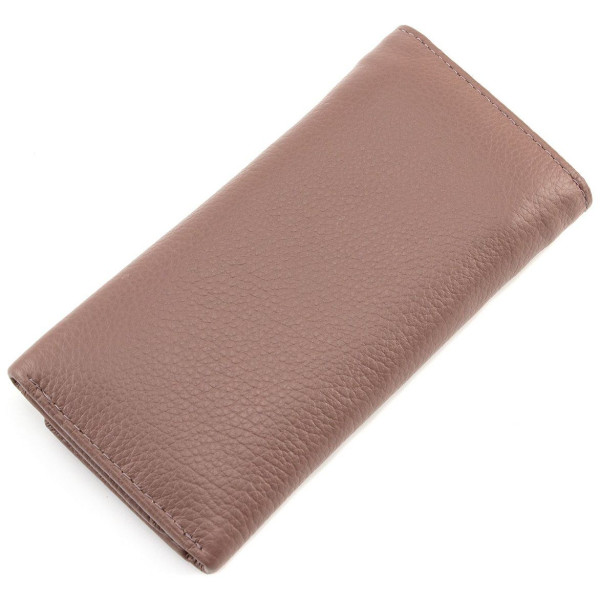 Кошелёк женский из кожи с крючками для ключей Marco Coverna MC-5551-6 (JZ6673) розовый (пудра)