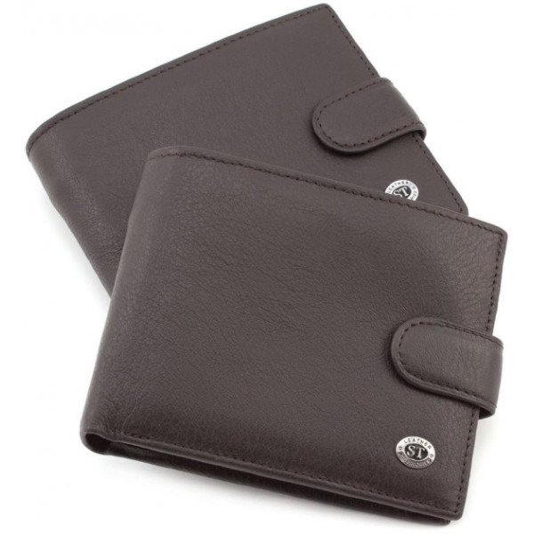 Чоловічий шкіряний гаманець ST Leather (ST137) 98332 Коричневий