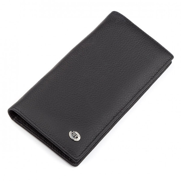 Мужской купюрник кожаный ST Leather (ST148) 98357 Черный