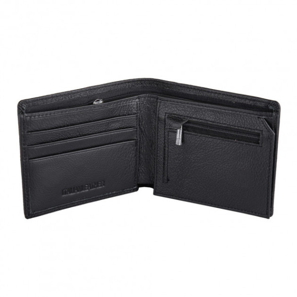 Мужской кожаный кошелек ST Leather (ST-4) 98453 Черный