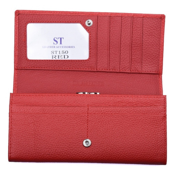 Жіночий шкіряний гаманець ST Leather (ST150) 98360 Червоний
