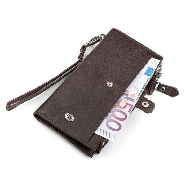Гаманець з натуральної шкіри ST Leather (ST420) 98507 Коричневий
