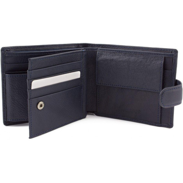 Чоловічий шкіряний гаманець ST Leather (ST138) 98338 Синій