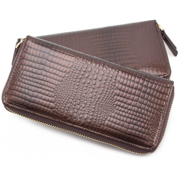 Жіночий гаманець з натуральної шкіри ST Leather (S7001A) 98270 Коричневий