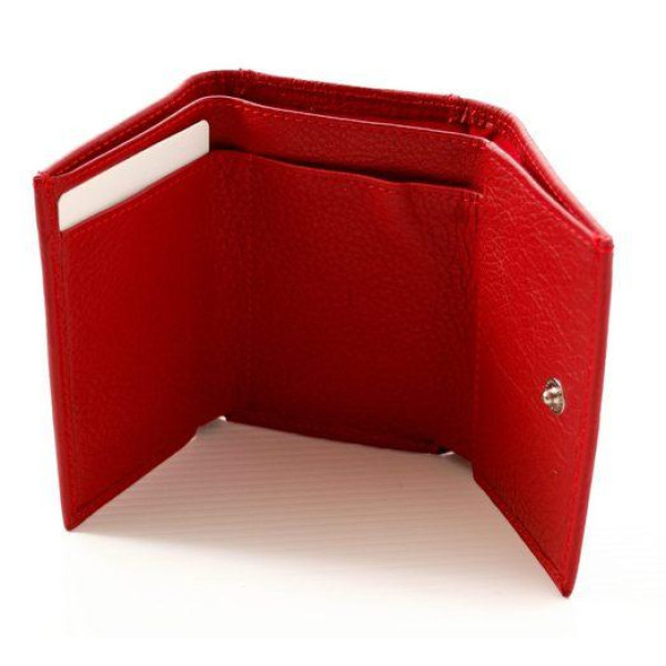 Женский кожаный кошелек складной маленький ST Leather (ST440) 98514 Красный