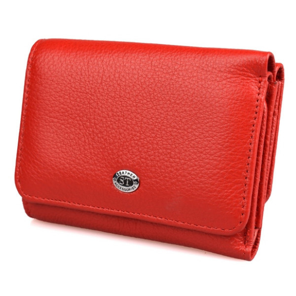 Жіночий шкіряний гаманець ST Leather (ST403) 98455 Червоний