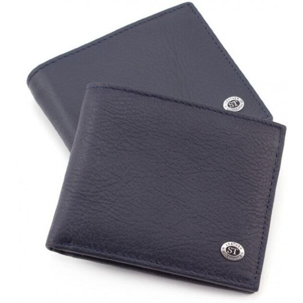 Мужской кожаный кошелек ST Leather (ST159) 98391 Синий