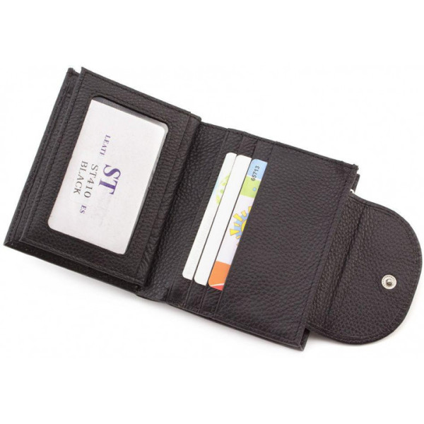 Кожаный кошелек ST Leather (ST410) 98471 Черный