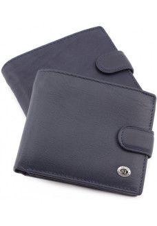 Мужской кожаный кошелек ST Leather (ST138) 98338 Синий