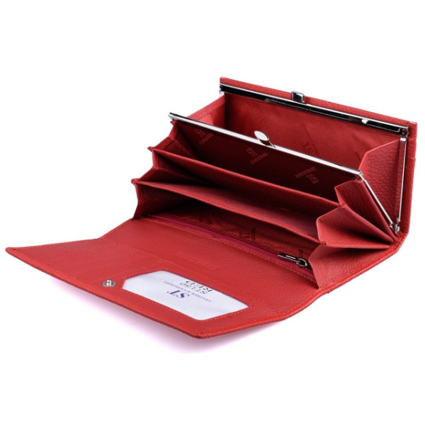 Жіночий шкіряний гаманець ST Leather (ST150) 98360 Червоний