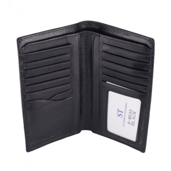 Кошелек мужской кожаный ST Leather (В-MS35) 98658 Черный