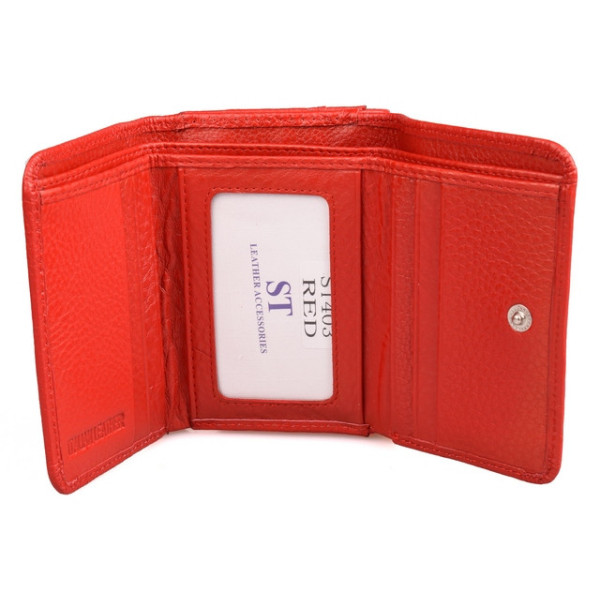 Жіночий шкіряний гаманець ST Leather (ST403) 98455 Червоний