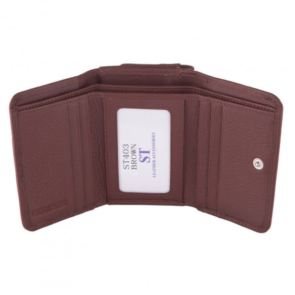Гаманець шкіряний жіночий ST Leather (ST403) 98454 Коричневий