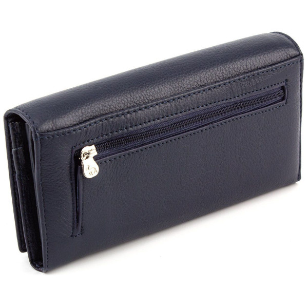 Місткий гаманець зі шкіри для дівчат Marco Coverna MC-1-2028-5 (JZ6557) синій