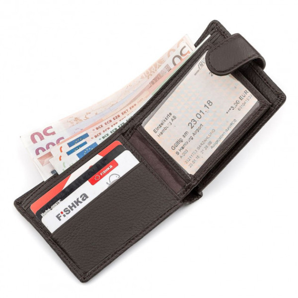 Мужской кошелек из натуралной кожи ST Leather (ST114) 98319 Коричневый