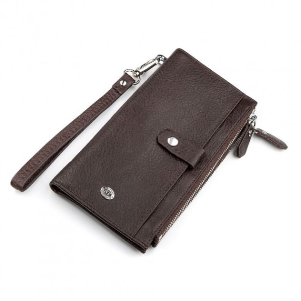 Гаманець з натуральної шкіри ST Leather (ST420) 98507 Коричневий