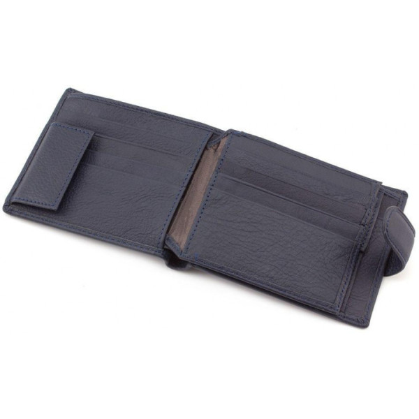 Чоловічий шкіряний гаманець ST Leather (ST138) 98338 Синій