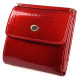Женский кожаный кошелек складной маленький лаковый ST Leather (S1101A) 98205 Красный