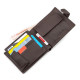 Чоловічий гаманець з натуралной шкіри ST Leather (ST138) 98341 Коричневий
