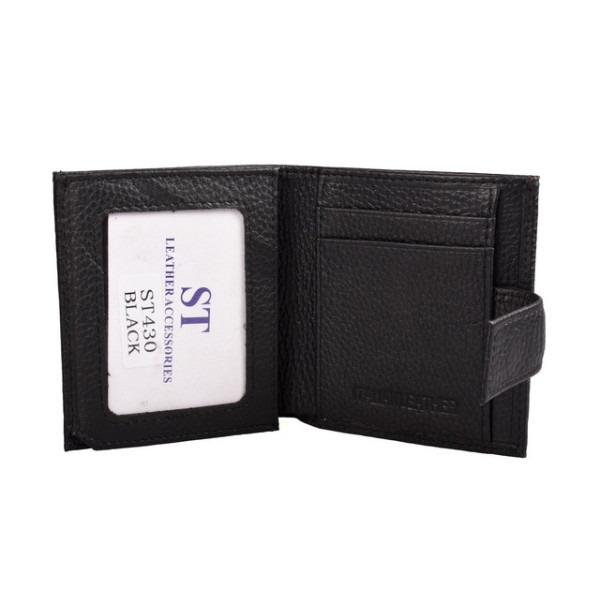 Маленький шкіряний гаманець ST Leather (ST430) 98509 Чорний