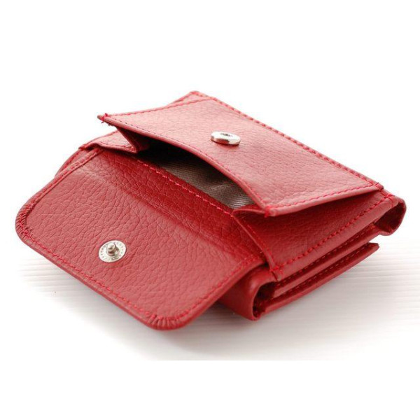 Женский кожаный кошелек складной маленький ST Leather (ST440) 98514 Красный