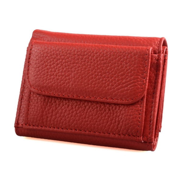 Женский кожаный кошелек складной маленький ST Leather (ST440) 98514 Красный