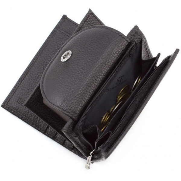 Кожаный кошелек ST Leather (ST410) 98471 Черный