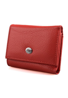 Женский кожаный кошелек складной маленький ST Leather (ST440) 98514 Красный