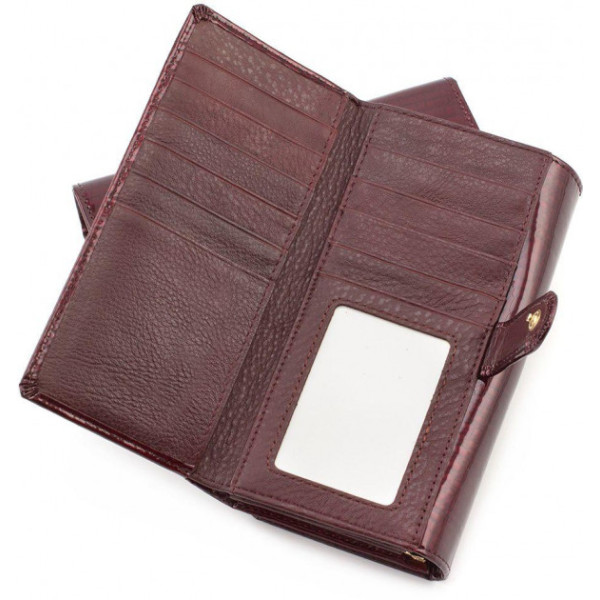 Кожаный женский кошелек ST Leather (S9001A) 98286 Бордовый