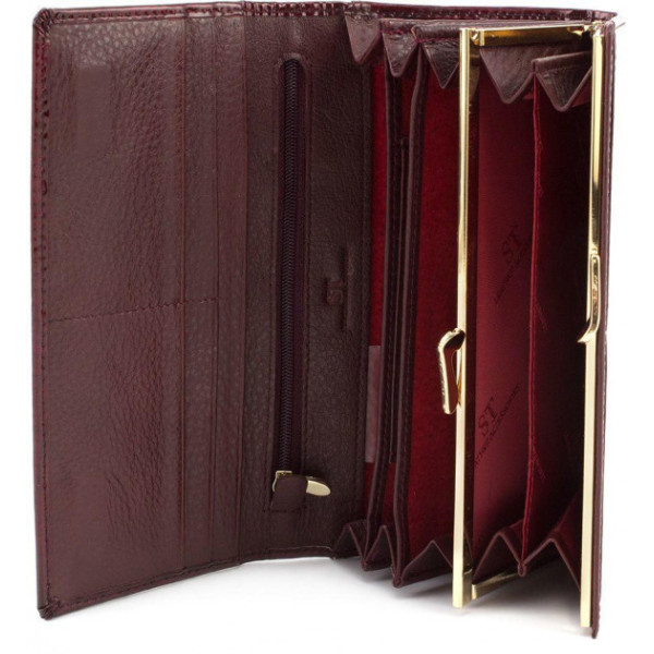 Женский кошелек кожаный ST Leather (S6001A) 98257 Бордовый