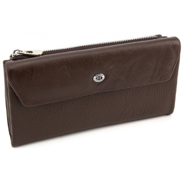 Клатч- кошелек кожаный ST Leather (ST42) 98488 Коричневый